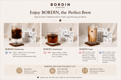 Bordin Smooth Drip Coffee Bags — 6 Count